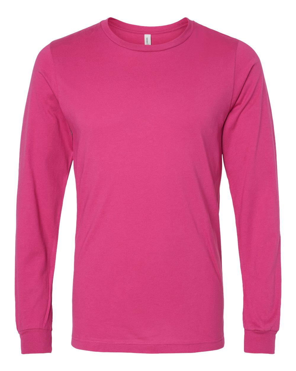 BELLA + CANVAS 3501 Unisex Jersey Long Sleeve Tee - Berry - Front View