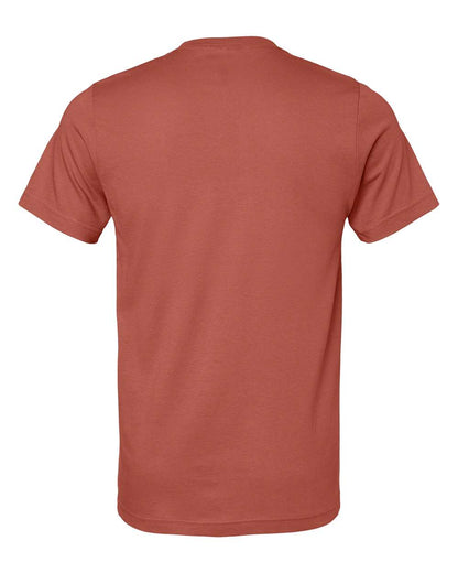 BELLA + CANVAS 3001 Jersey Tee - Clay - Back View