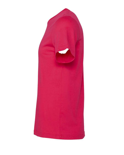 BELLA + CANVAS 3001 Jersey Tee - Fuchsia - Direct Side