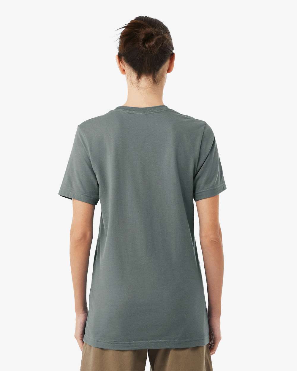 BELLA + CANVAS 3001 Jersey Tee - Blue Storm - On Model Back