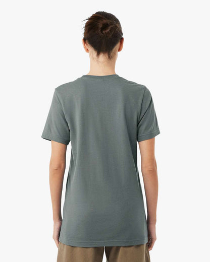 BELLA + CANVAS 3001 Jersey Tee - Blue Storm - On Model Back