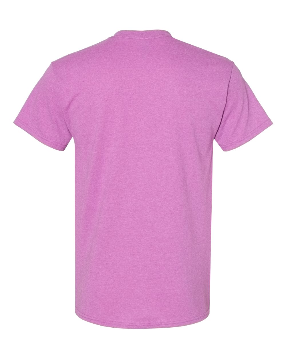 Gildan 5000 Unisex Heavy Cotton™ T-Shirt - Heather Radiant Orchid - Back View