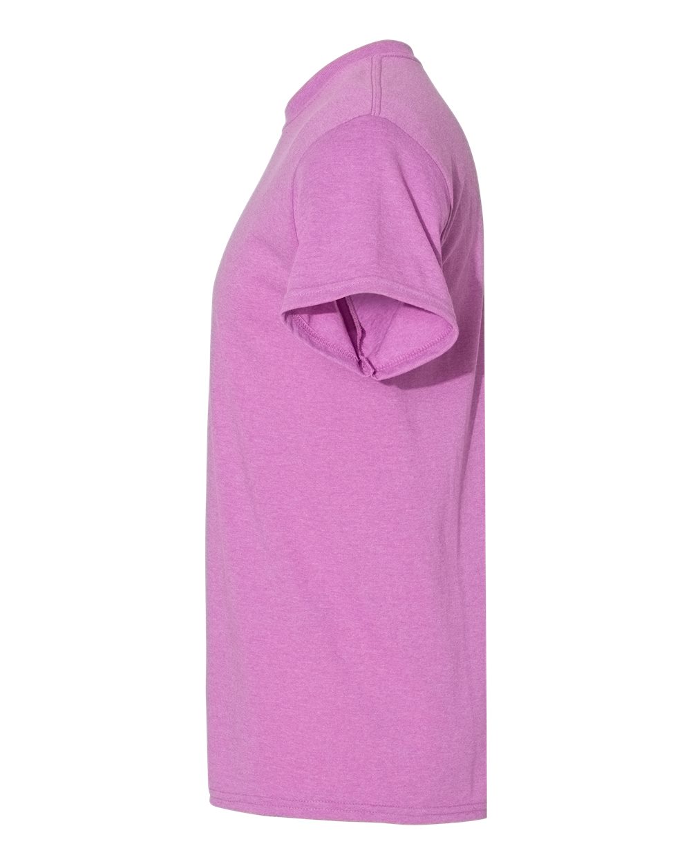Gildan 5000 Unisex Heavy Cotton™ T-Shirt - Heather Radiant Orchid - Direct Side