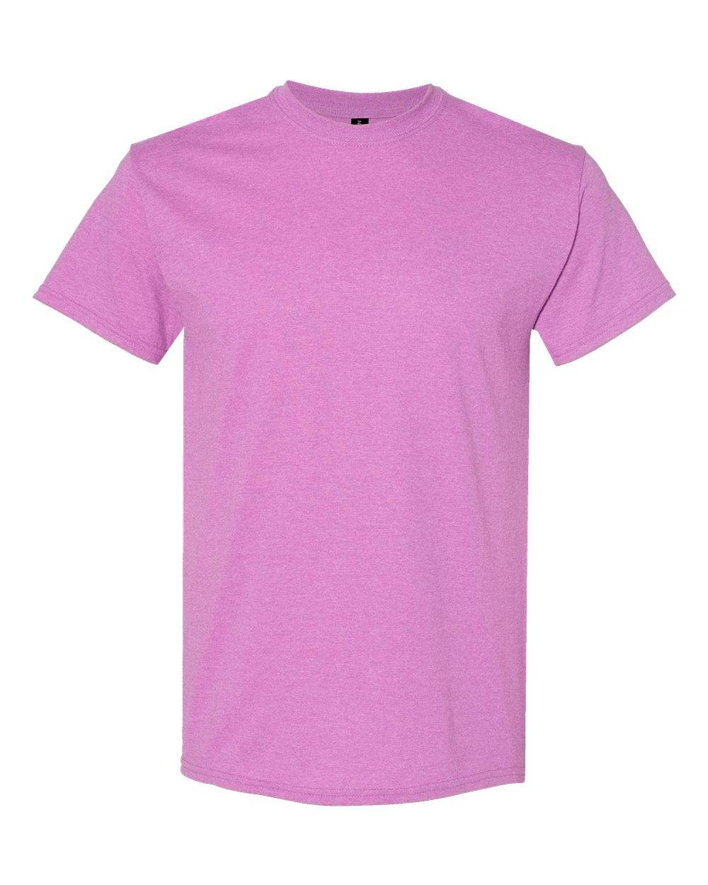 Gildan 5000 Unisex Heavy Cotton™ T-Shirt - Heather Radiant Orchid - Front View