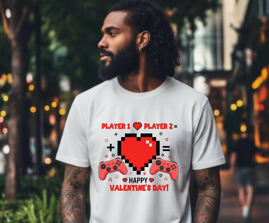 GAME OVER Pixel Skull Gamer – DTF Transfer