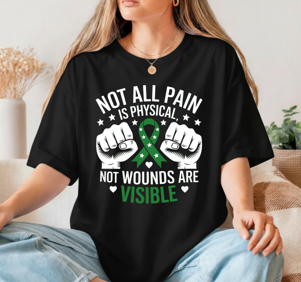 Not All Pain Is Physical; Mental Health Awareness – Mental Health DTF Transfer