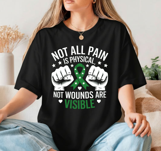 Not All Pain Is Physical; Mental Health Awareness – Mental Health DTF Transfer