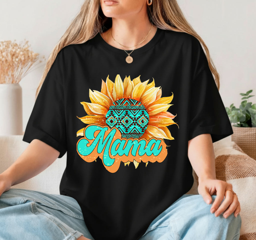 Mama Sunflower Tribal – Mothers Day DTF Transfer