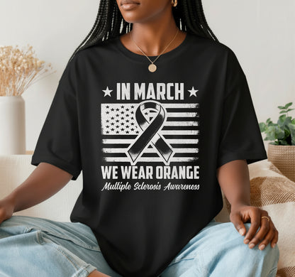 In March We Wear Orange For Multiple Sclerosis Awareness – DTF Transfer