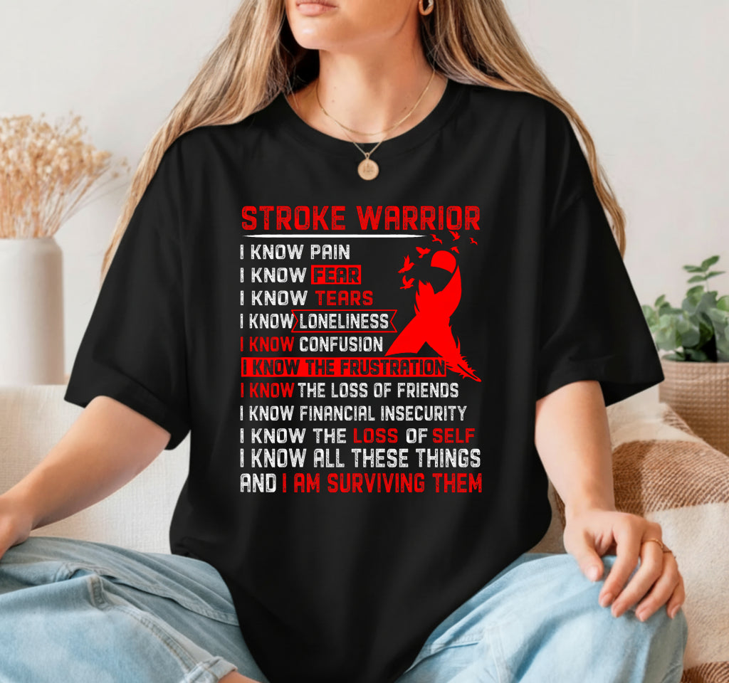 Stroke Warrior Pink Ribbon – Awareness DTF Transfer