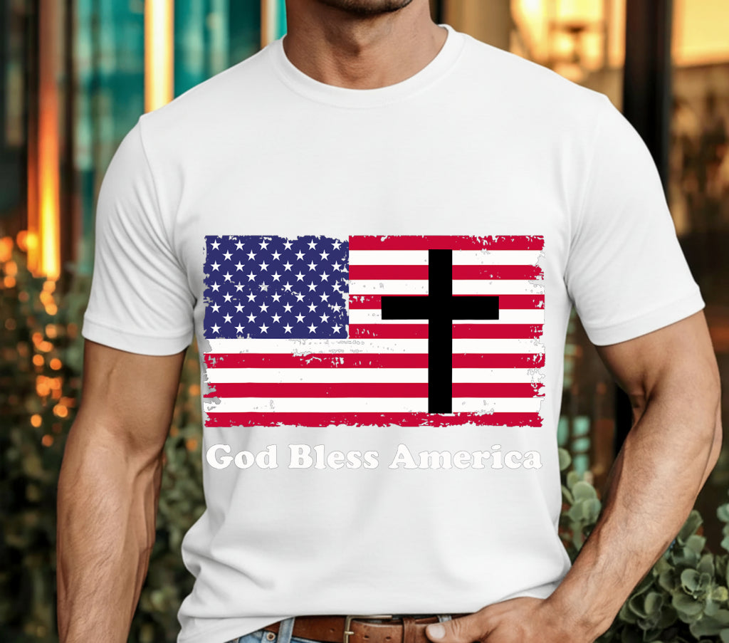 God Bless America – Patriotic DTF Transfer