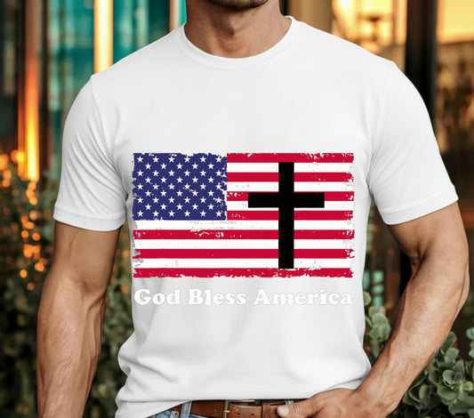 God Bless America – Patriotic DTF Transfer