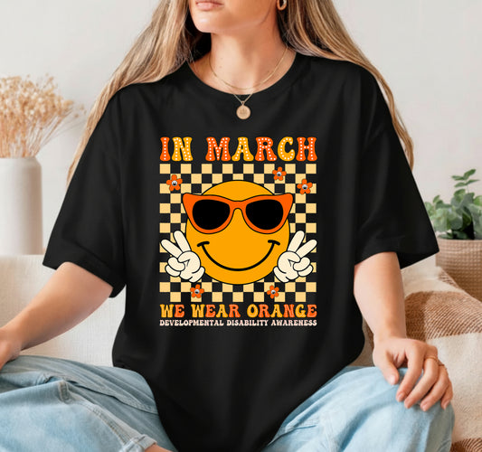 In March We Wear Orange Developmental Disability Awareness – DTF Transfer