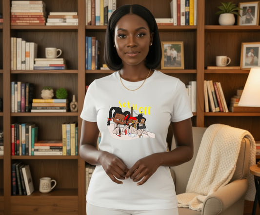 "WE ARE BLACK HISTORY" Afro Silhouette – Empowerment DTF Transfer