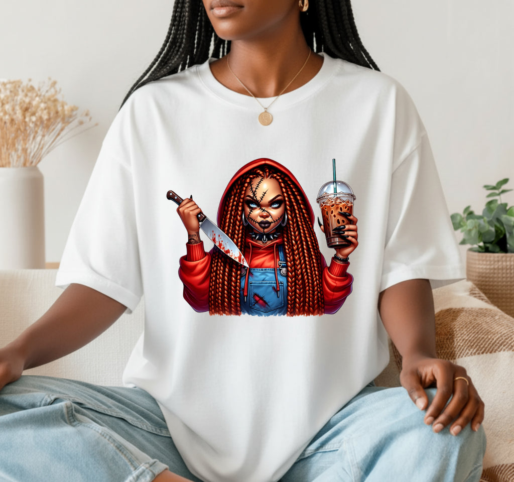 CHUCKY COFFEE – Halloween Horror DTF Transfer