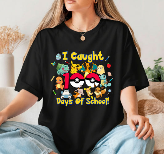 Pikachu 100 Days of School Smarter – Kids DTF Transfer