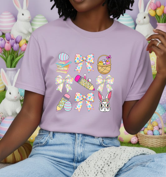 Vintage Easter Truck with Bunny & Eggs – Easter DTF Transfer