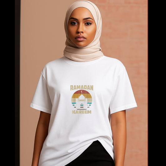 Ramadan Mubarak Moon Mosque – Islamic DTF Transfer