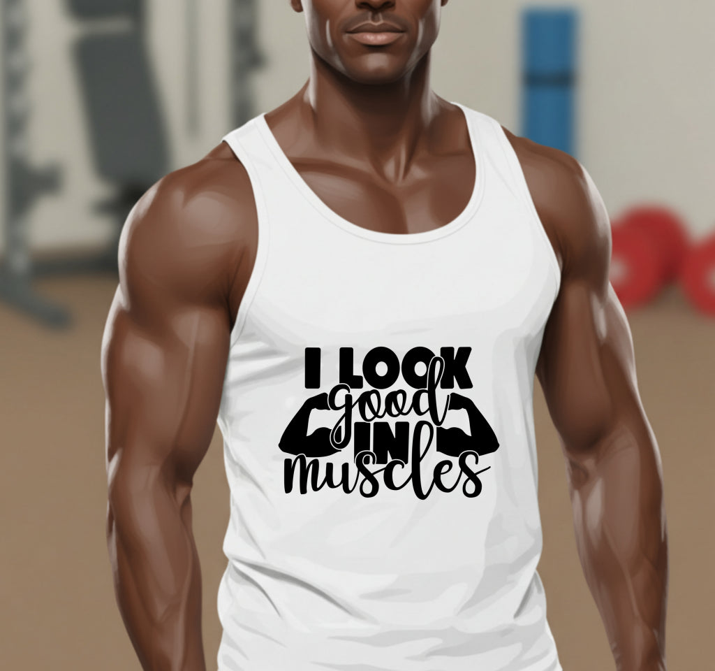 I'M JUST HERE FOR THE GAINS – Gym DTF Transfer