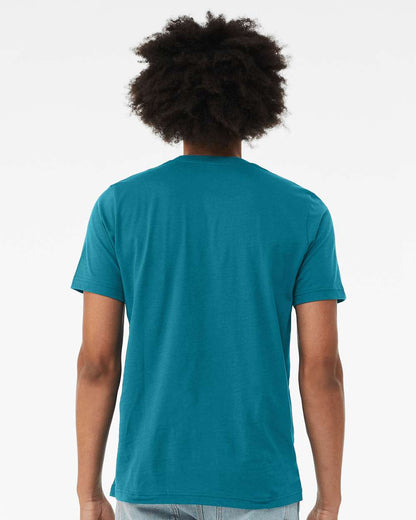 BELLA + CANVAS 3001 Jersey Tee - Marine - On Model Back