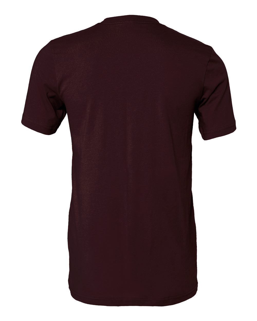 BELLA + CANVAS 3001 Jersey Tee - Oxblood Black - Back View