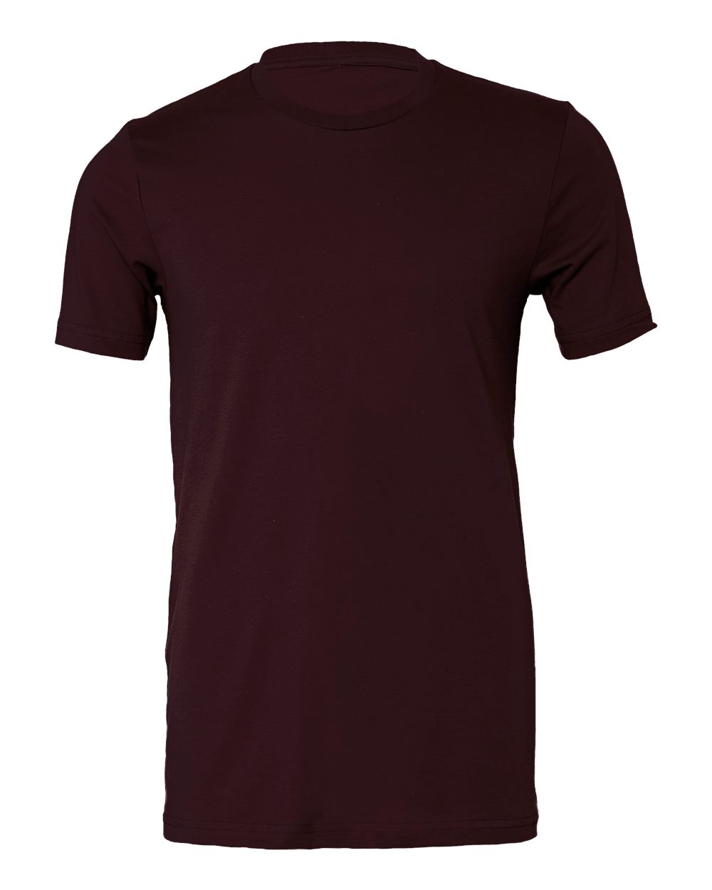 BELLA + CANVAS 3001 Jersey Tee - Oxblood Black - Front View