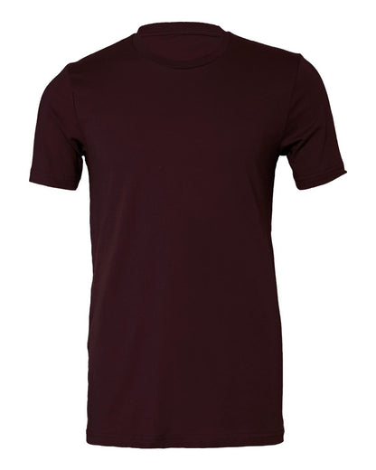 BELLA + CANVAS 3001 Jersey Tee - Oxblood Black - Front View