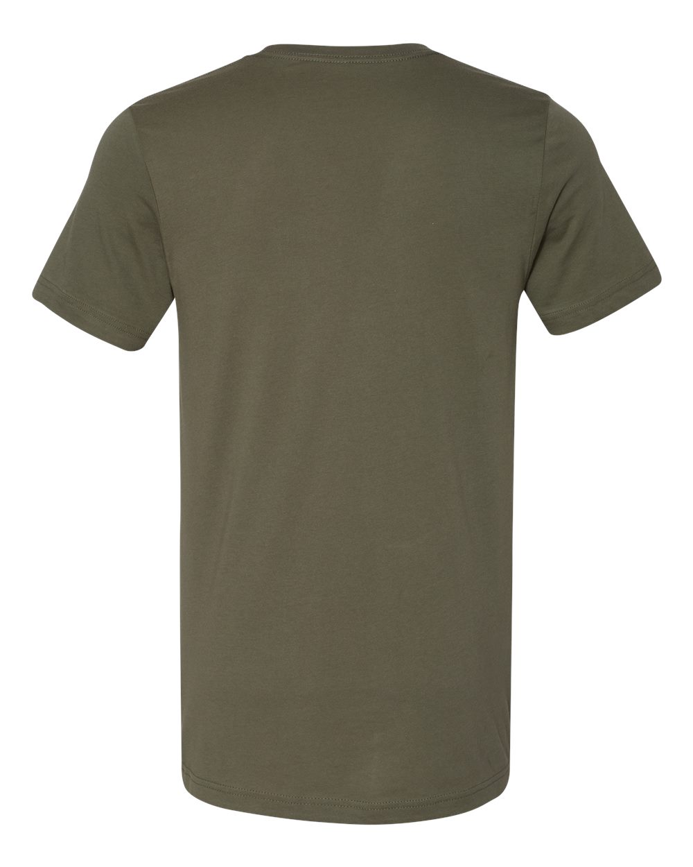 BELLA + CANVAS 3001 Jersey Tee - Military Green - Back View
