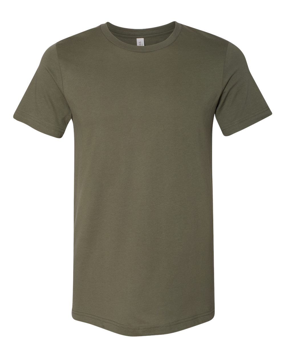 BELLA + CANVAS 3001 Jersey Tee - Military Green - Front View