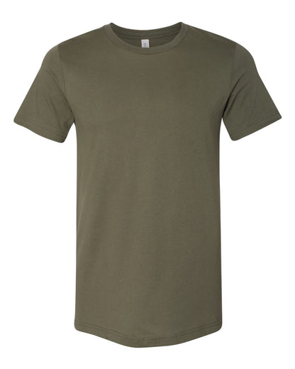 BELLA + CANVAS 3001 Jersey Tee - Military Green - Front View