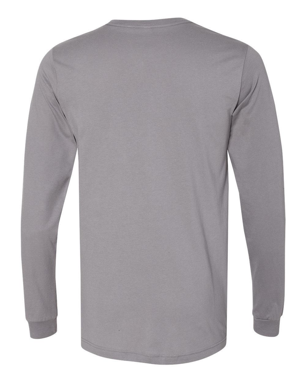 BELLA + CANVAS 3501 Unisex Jersey Long Sleeve Tee - Storm - Back View
