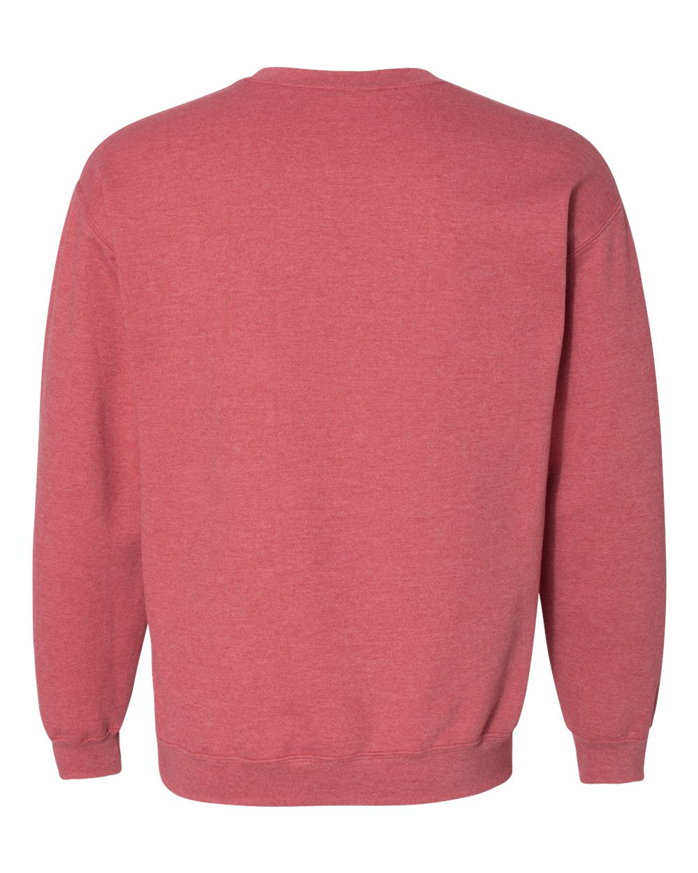 Gildan 18000 Unisex Heavy Blend™ Crewneck Sweatshirt - Heather Scarlet Red - Back View
