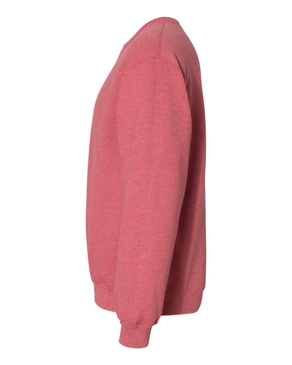 Gildan 18000 Unisex Heavy Blend™ Crewneck Sweatshirt - Heather Scarlet Red - Direct Side