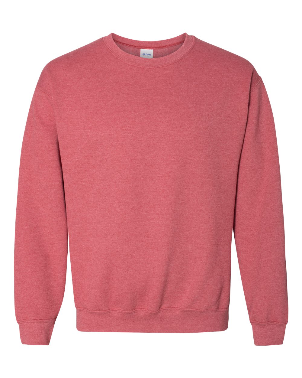 Gildan 18000 Unisex Heavy Blend™ Crewneck Sweatshirt - Heather Scarlet Red - Front View