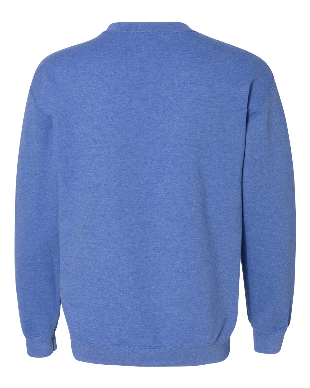 Gildan 18000 Unisex Heavy Blend™ Crewneck Sweatshirt - Heather Deep Royal - Back View