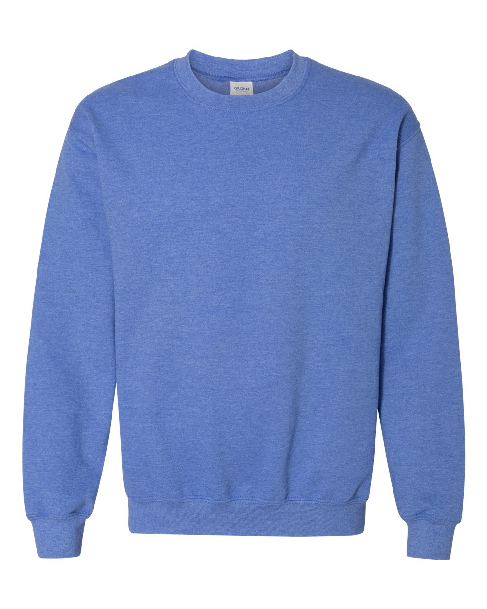 Gildan 18000 Unisex Heavy Blend™ Crewneck Sweatshirt - Heather Deep Royal - Front View