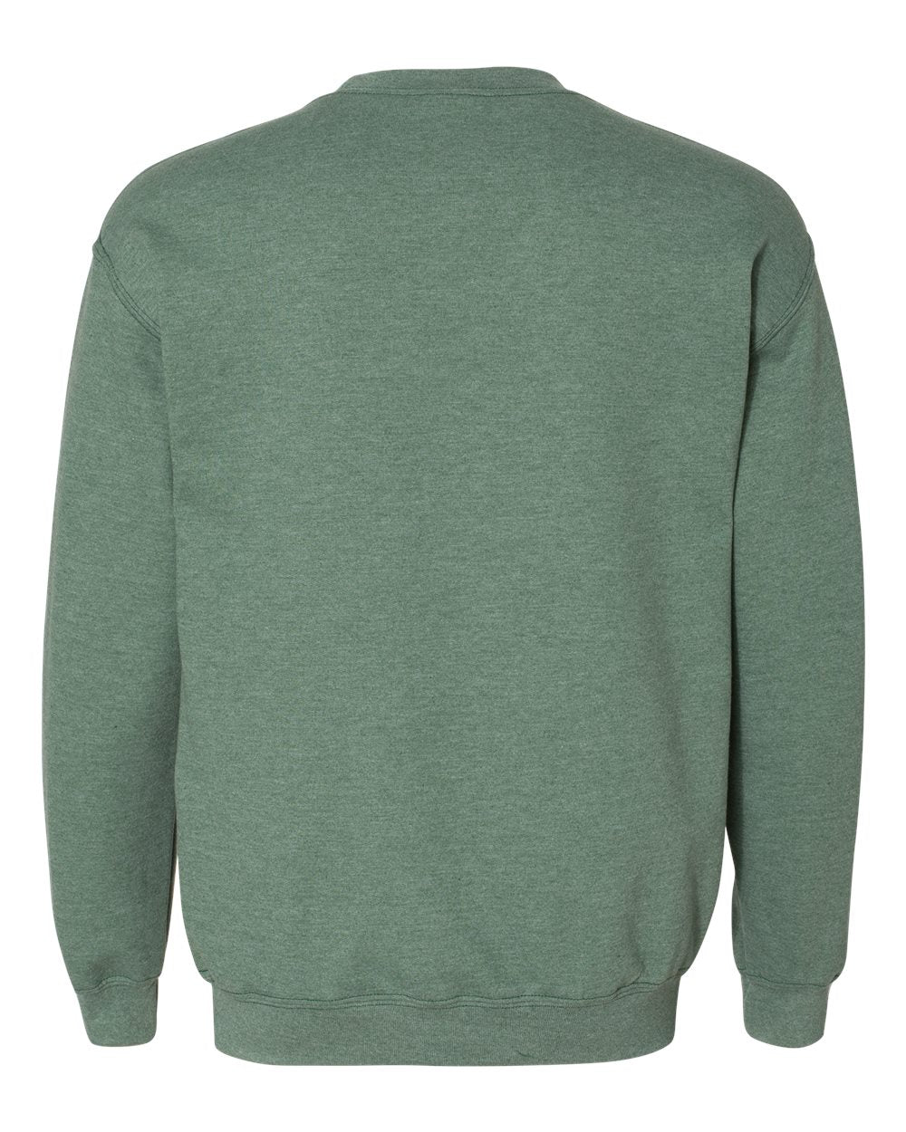 Gildan 18000 Unisex Heavy Blend™ Crewneck Sweatshirt - Heather Dark Green - Back View