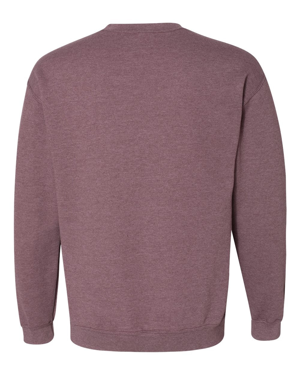Gildan 18000 Unisex Heavy Blend™ Crewneck Sweatshirt - Heather Dark Maroon - Back View