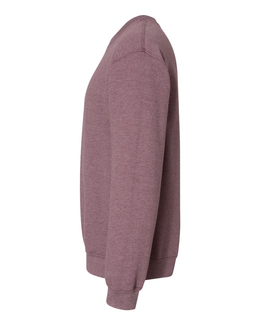 Gildan 18000 Unisex Heavy Blend™ Crewneck Sweatshirt - Heather Dark Maroon - Direct Side