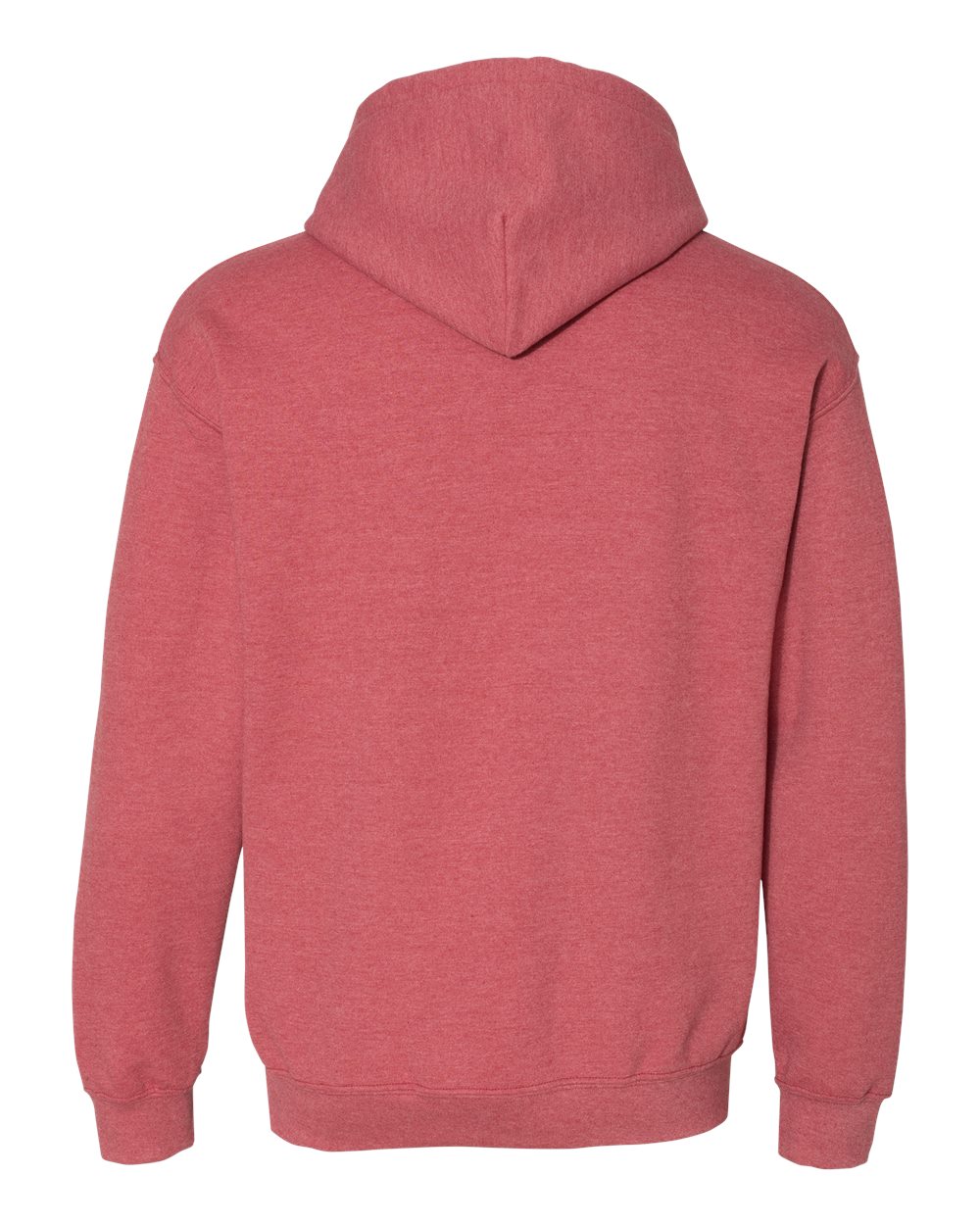 Gildan 18500 Unisex Heavy Blend™ Hooded Sweatshirt - Heather Scarlet Red - Back View