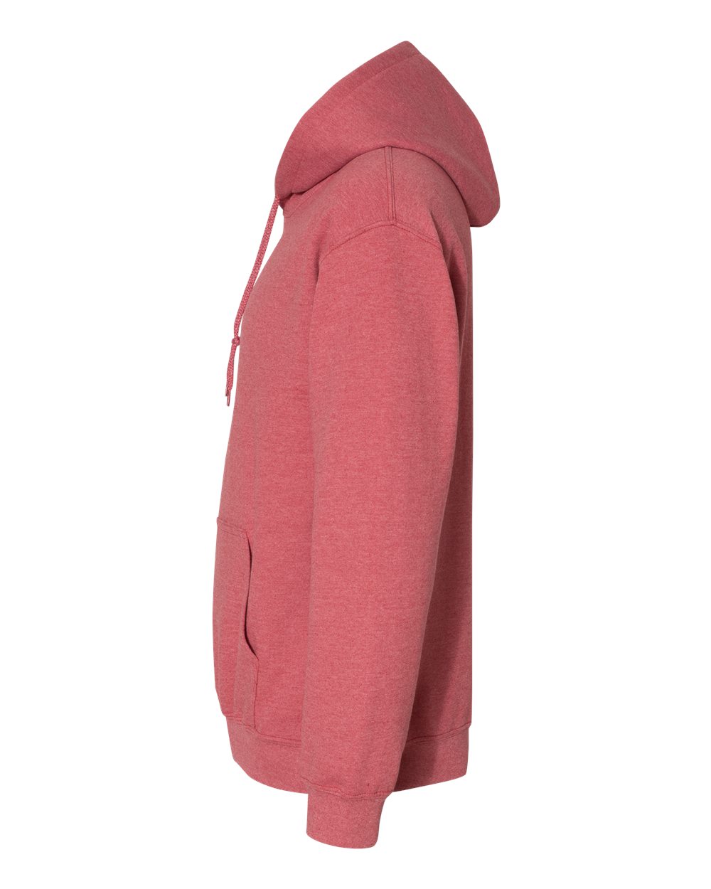 Gildan 18500 Unisex Heavy Blend™ Hooded Sweatshirt - Heather Scarlet Red - Direct Side