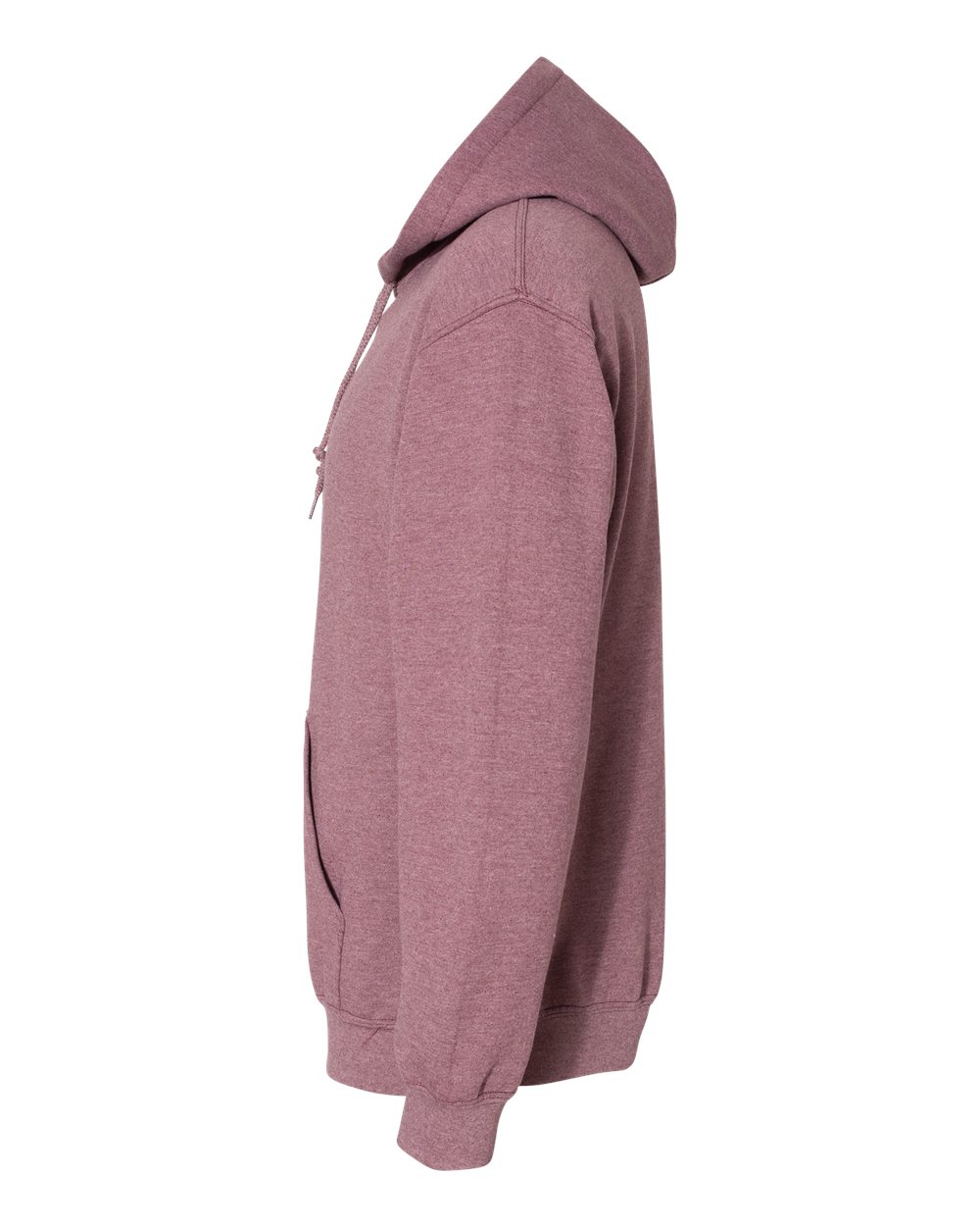 Gildan 18500 Unisex Heavy Blend™ Hooded Sweatshirt - Heather Dark Maroon - Direct Side