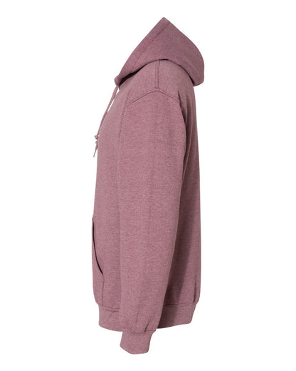 Gildan 18500 Unisex Heavy Blend™ Hooded Sweatshirt - Heather Dark Maroon - Direct Side