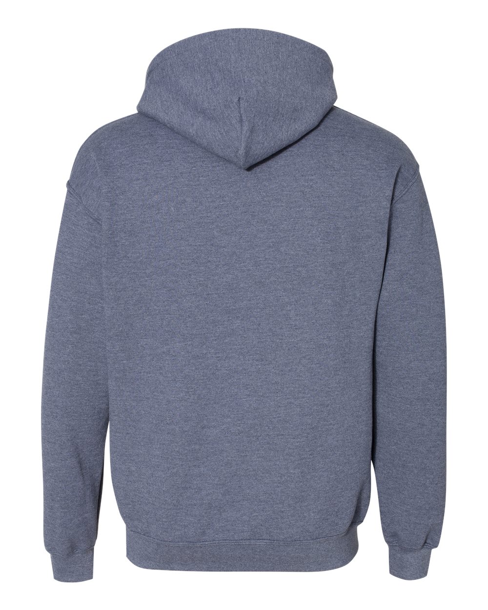 Gildan 18500 Unisex Heavy Blend™ Hooded Sweatshirt - Heather Dark Navy - Back View