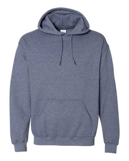Gildan 18500 Unisex Heavy Blend™ Hooded Sweatshirt - Heather Dark Navy - Front View