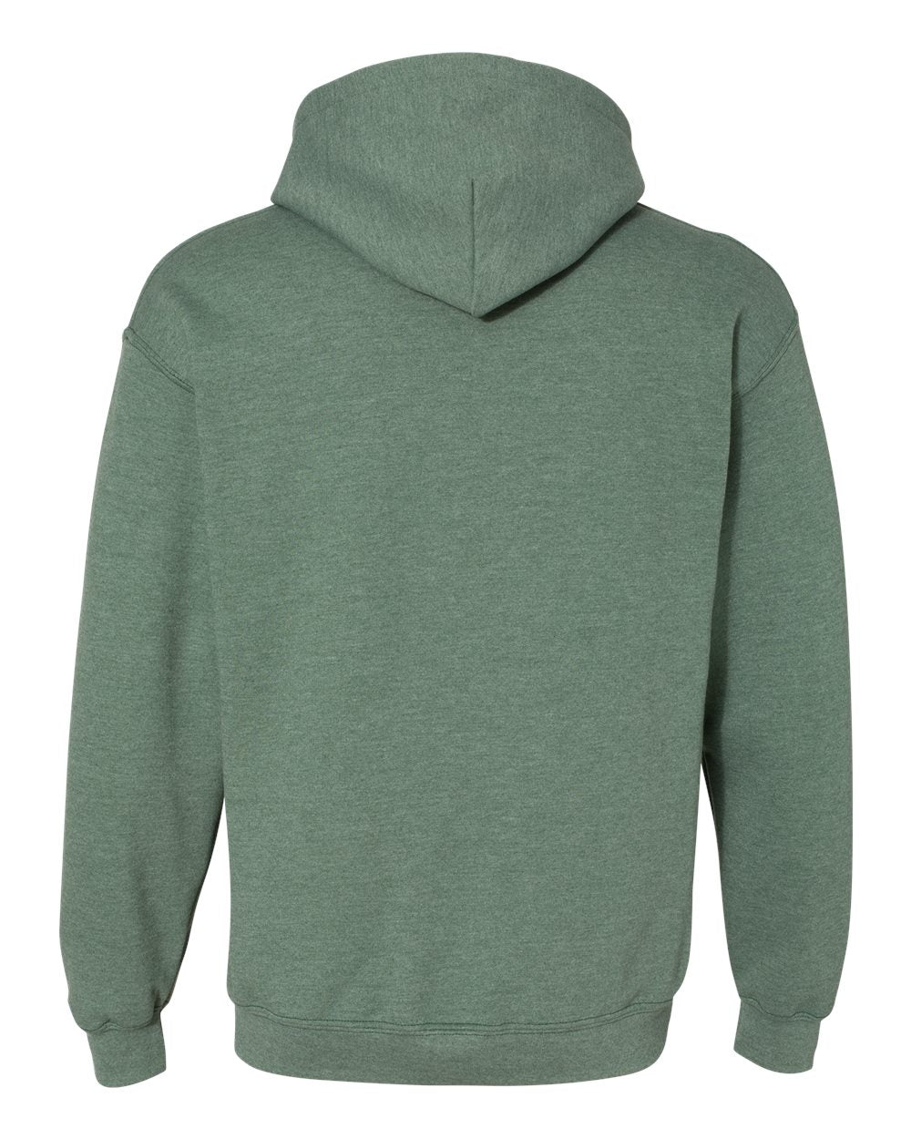 Gildan 18500 Unisex Heavy Blend™ Hooded Sweatshirt - Heather Dark Green - Back View