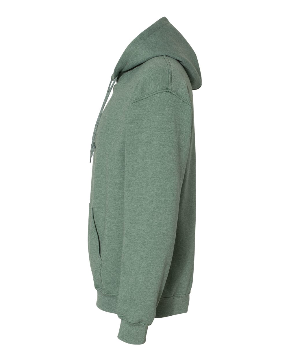 Gildan 18500 Unisex Heavy Blend™ Hooded Sweatshirt - Heather Dark Green - Direct Side