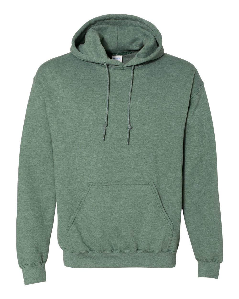 Gildan 18500 Unisex Heavy Blend™ Hooded Sweatshirt - Heather Dark Green - Front View