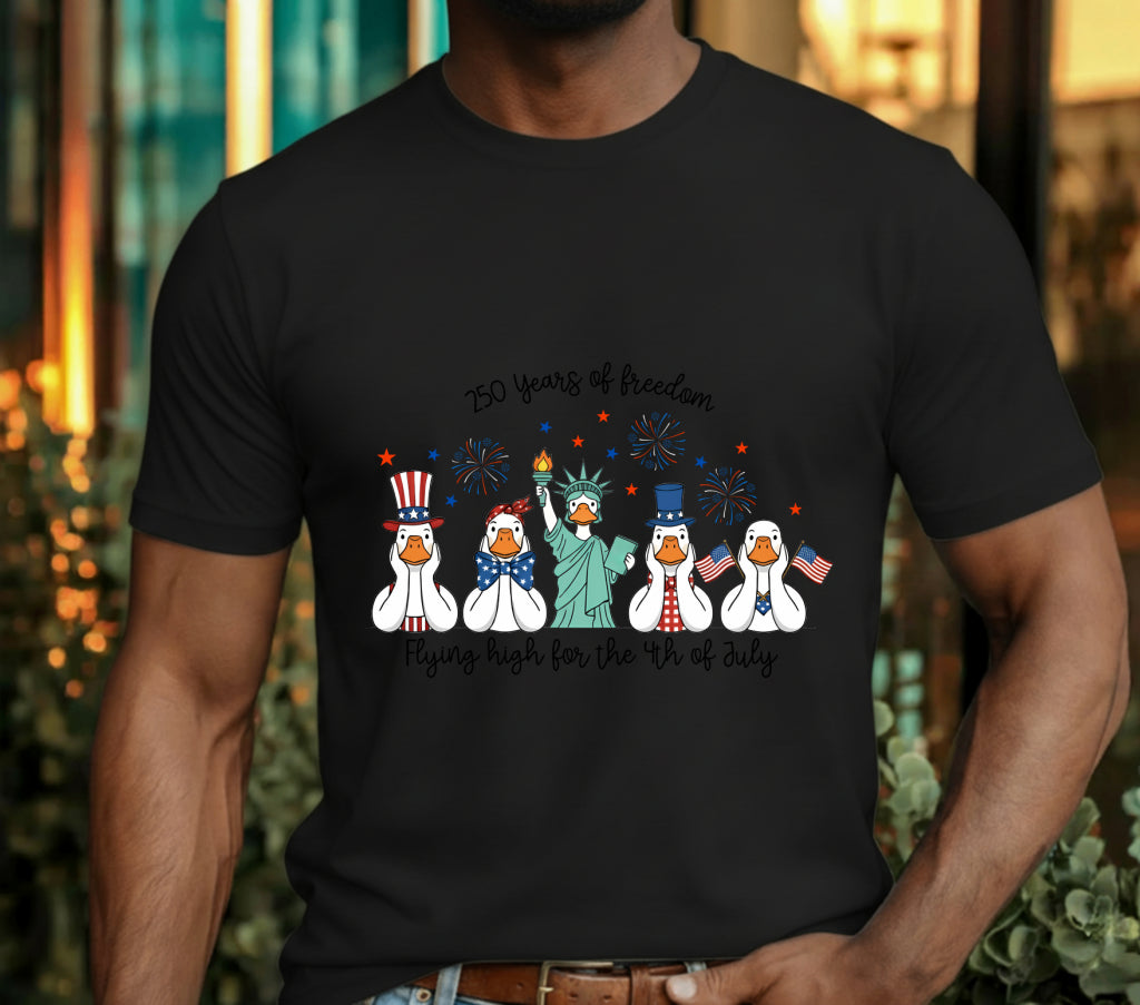 Silly Ducks America 250 4th of July – Patriotic DTF Transfer