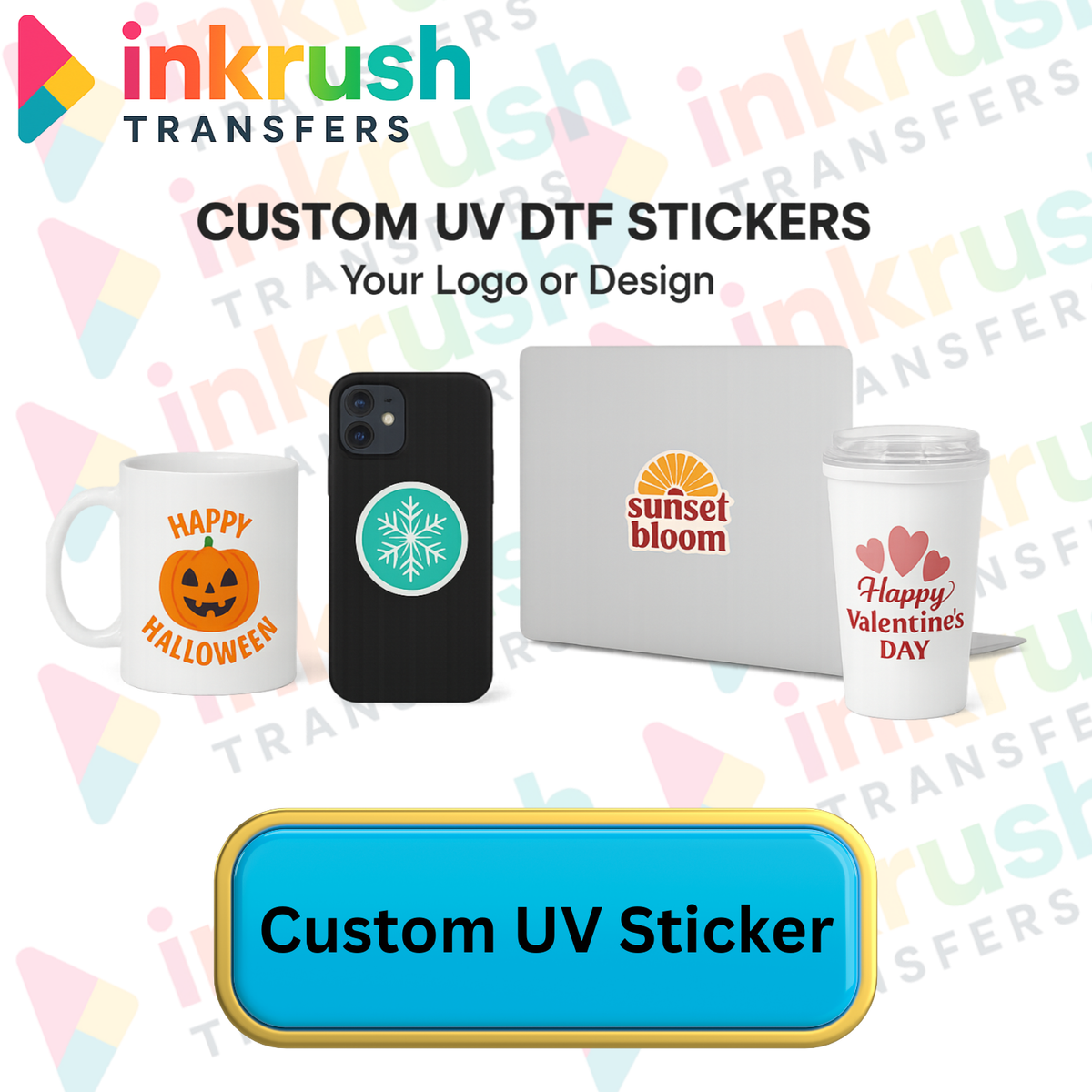 Custom UV Stickers – Ink Rush Pod LLC